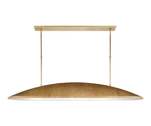 [TDH565] Visual Comfort Utopia Large Linear Pendant in Gild with Frosted Acrylic