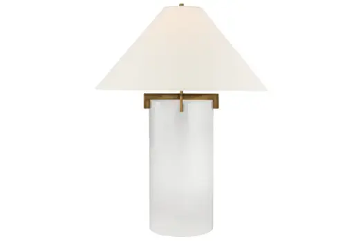 [TDH568] Visual Comfort Brooks Table Lamp in Crystal & Gilded Iron 