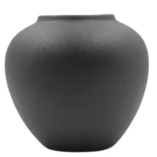 [TDH1048] Soft Black Glade Vase M 