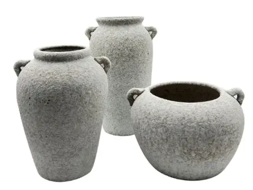 [TDH1050] Soft Cream Vase M 