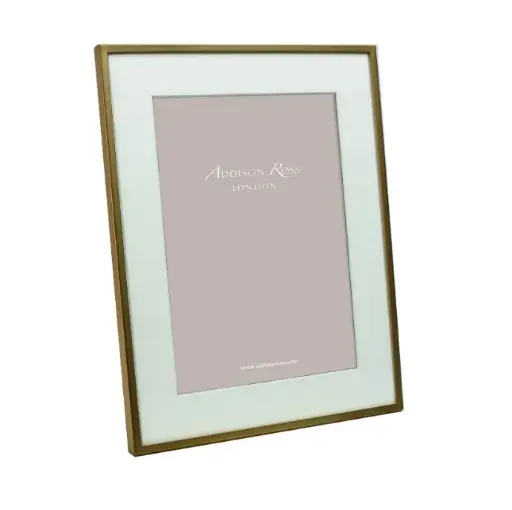 [TDH785] Addison Ross Matte Gold Photo Frame with Mount 8x10