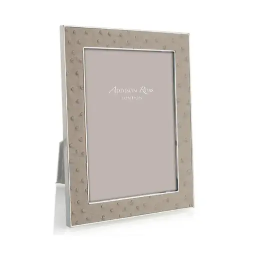 [TDH1181] Addison Ross Shadow Ostrich & Silver Frame 5x7