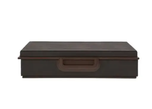 [TDH1174] Addison Ross Anthracite Faux Shagreen Box Large