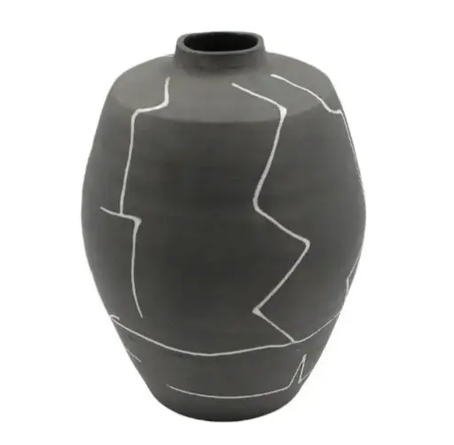 [TDH1234] Soft Sahara Essence Vase Grey