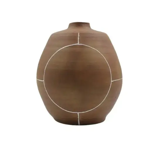[TDH1235] Soft Sahara Essence Vase Umber