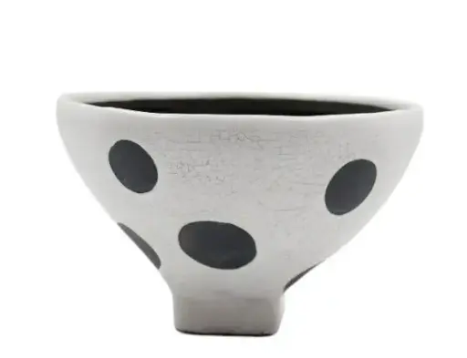 [TDH1236] Soft Polka Dots Artistic Bowl