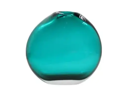 [TDH1285] Soft Teal Glow Centerpiece Vase - Small