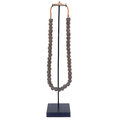 [TDH1358] MooMoo Necklace On Stand Grey 