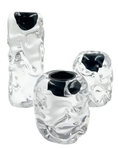 [TDH1594] Soft Moon God Ink Dot Candle Holder Small 