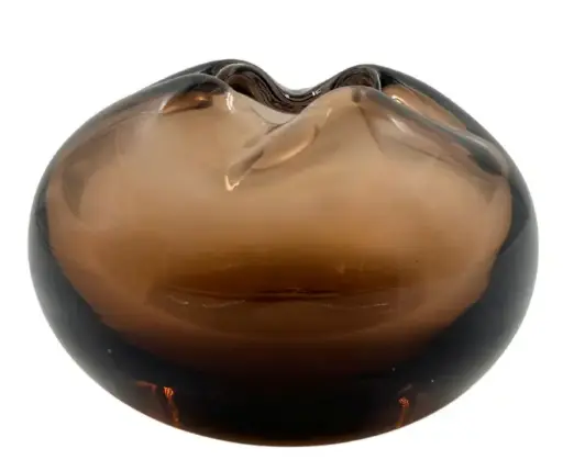 [TDH1598] Soft Singing Sand Broken Gold Ashtray 