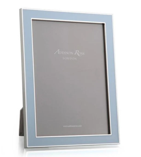 [TDH1642] Addison Ross Powder Blue Enamel & Silver Frame 4x6 