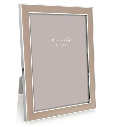 [TDH1643] Addison Ross Cappuccino Enamel & Silver Frame 4x6 