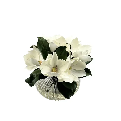 [TDH1788] Soft Magnolia White In Ribbed Bowl